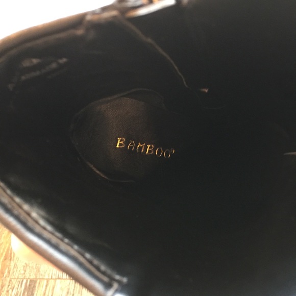 BAMBOO black heels boots size 9 - Picture 8 of 8